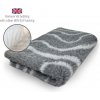 DRYBED Premium Vet Bed Waves antracitový + šedý 150 x 100 cm