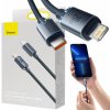 Baseus CAJY000201 Crystal Shine Series Dátový USB-C - Lightning 20W, 1,2m