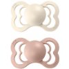 BIBS Supreme cumlíky zo silikónu 2ks - veľkosť 2 (Ivory / Blush)