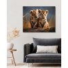 ZUTY Obrazy na stenu - Mláďatá tigra Rámovanie: bez rámu a bez vypnutia plátna, Rozmer: 80x100 cm