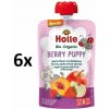Holle Bio Berry Puppy 100% pyré jablko broskyňa a lesné plody 6 x 100 g
