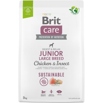 Brit Care Sustainable Junior Large Breed Chicken & Insect 3 kg