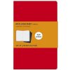 Moleskine Ruled Cahier Xl - Red Cover (3 Set) (Moleskine)(Brožovaná)