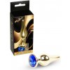 MyLove Toys - Jewellery Gold BUTT PLUG- Dark Blue