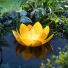 Weltbild Weltbild Solárna plávajúca dekorácia Lotus, žltá