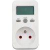 Elektromer zásuvkový merač spotreby s pamäťou - digitálny wattmeter do zásuvky zálohovania