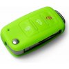Ochranné silikónové puzdro na kľúč pre VW/Seat/Škoda s vystreľovacím kľúčom, farba zelená
