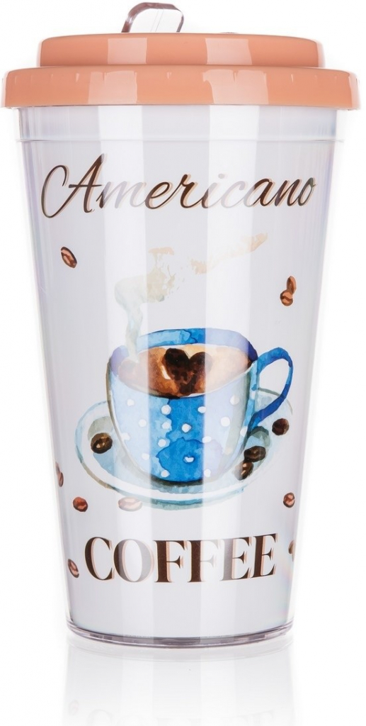 Banquet Hrnček cestovný dvojstenný COFFEE 500 ml Americano coffee