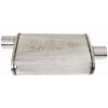 TurboWorkS Stredový komorový tlmič výfuku 63,5 mm 304SS 602