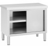 Pracovná skrinka z nehrdzavejúcej ocele - 100 x 50 cm - nosnosť 330 kg - Royal Catering RCAT-100/50-WTP