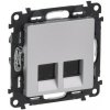 LEGRAND VALENA LIFE zásuvka 2xRJ45 Cat.6 STP hliník 753347