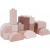 Bigjigs Toys drevené Spojkocky Natur set 100 ks