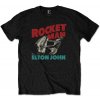 Elton John Tričko Rocketman Piano Unisex Black 2XL