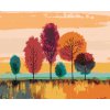 ZUTY Maľovanie podľa čísel - FAREBNÉ STROMY Rámovanie: vypnuté plátno na rám, Rozmer: 40x50 cm