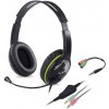 Slúchadlá s mik. GENIUS HS-400A green + redukcia 31710031400
