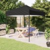 vidaXL Skladací párty stan čierny 2x2 m 93497