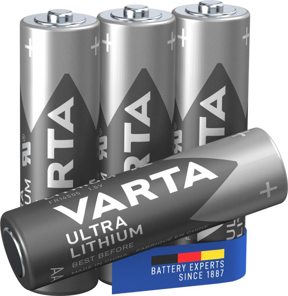 VARTA Ultra Lithium AA 4ks 6106301404 od 7,9 € - Heureka.sk