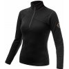 Mikina dámska SENSOR MERINO UPPER zips čierna S