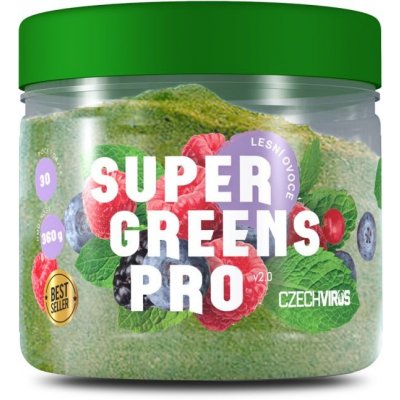 Czech Virus Super Greens Pro V2.0 lesné ovocie 360 g