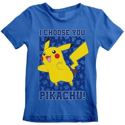 imago Detské tričko Pokémon - I Choose You, farba modrá, veľkosť 9-11 let