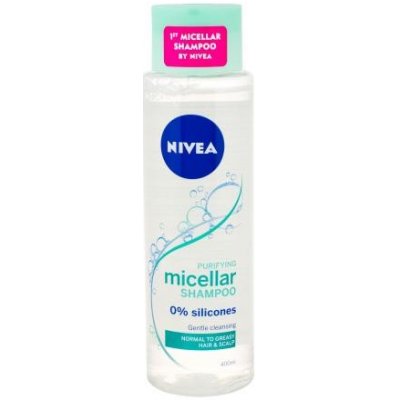 Nivea Micellar Shampoo Purifying 400 ml osviežujúci micelárny šampón bez silikónov pre ženy
