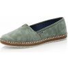 Dámske mokasíny RIEKER M2270-53 zelená S6 38
