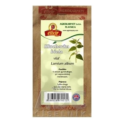 AGROKARPATY, s.r.o. Plavnica AGROKARPATY HLUCHAVKA BIELA vňať bylinný čaj 1x30 g 30g