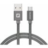 Swissten 71522203 USB - microUSB, 1,2m, stříbrný