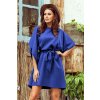 Elegantné šaty Nicola s opaskom 287-16 modré