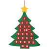Adventný kalendár Vianočný stromček s vreckami