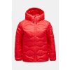 BUNDA PEAK PERFORMANCE W HELIUM DOWN HOOD JACKET BRILLIANT RED/BLACK/