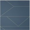 Ferm Living Tapeta Lines, dark blue