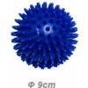 Masážní míček - ježek Velikost: 9 cm, modrá