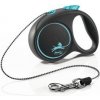 Vodítko FLEXI Black Design XS lanko 3m/8kg modrá