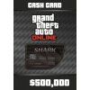 Grand Theft Auto Online (GTA5) - Bull Shark Cash Card 500,000$, digitální distribuce