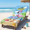 Disney Jerry Fabrics Detská plážová osuška froté Hello Summer modrá Bavlna 70x150 cm