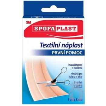 Spofaplast 3M Spofaplast 164 Textilná elastická náplasť, 1 m x 8 cm