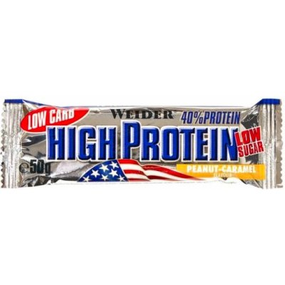 Weider 40% Protein Low Carb High Protein Bar 50 g stracciatella