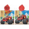 Carbotex Dětské pončo 55 x 110 cm Plamínek a čtyřkoláci Monster Truck