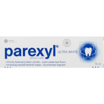 Parexyl Ultra White bez fluoru zubná pasta s bělícím účinkem 75 ml