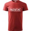 Periodická tabulka - Nasrat - Klasické pánske tričko vyššej gramáže - S ( Bordová )