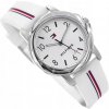 Detské hodinky TOMMY HILFIGER 1720014 KIDS BIELY NA REMIENKU POHODLNÉ