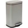 Spirella pedálový odpadkový kôš Akira, matný sivohnedý, oceľ, soft-close, 12 l