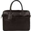 BURKELY Kožená taška na notebook UNI Burkely Dario čierna