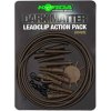 KORDA - Hotové montáže Dark Matter Lead Clip Action Pack Gravel 5ks