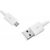 USB kábel - microUSB, 3m, biely.