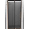 MEXEN/S - Velár posuvné sprchové dvere 110 cm, grafit, meď kartáčovaná 871-110-000-41-65