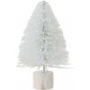 J-Line by Jolipa Malý biely trblietavý vianočný stromček - 14 cm - J-Line by Jolipa