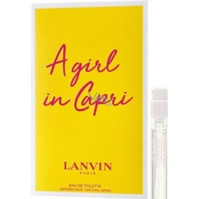Lanvin a Girl in Capri, Vzorka vône pre ženy