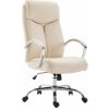 Kancelárske kreslo Vaud z umelej kože, krémová